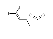 1,1-diiodo-5-methyl-5-nitrohex-1-ene结构式