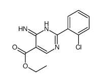 ethyl 4-amino-2-(2-chlorophenyl)pyrimidine-5-carboxylate结构式