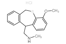 6,11-Dihydro-4-methoxy-N-methyldibenzo(b,e)thiepin-11-methanamine hydrochloride结构式