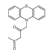 10-(2-Keto-3-methylsulfinylpropyl)phenothiazine Structure