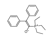 triethyl-diphenylacetyl-phosphonium betaine Structure