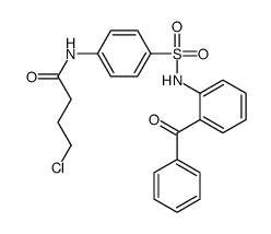 N-[4-[(2-benzoylphenyl)sulfamoyl]phenyl]-4-chlorobutanamide结构式