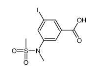 3-iodo-5-[methyl(methylsulfonyl)amino]benzoic acid Structure
