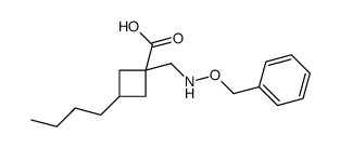 3-butyl-1-[(phenylmethoxyamino)methyl]cyclobutane-1-carboxylic acid结构式