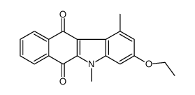 3-ethoxy-1,5-dimethylbenzo[b]carbazole-6,11-dione结构式