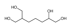 6-(hydroxymethyl)heptane-1,2,7-triol结构式