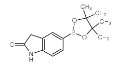 5-硼酸频那醇酯吲哚-2-酮结构式