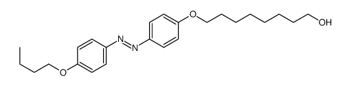 8-[4-[(4-butoxyphenyl)diazenyl]phenoxy]octan-1-ol Structure
