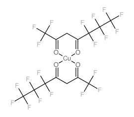 copper; 1,1,1,5,5,6,6,7,7,7-decafluoroheptane-2,4-dione结构式