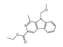 ethyl 9-methoxymethyl-1-methylpyrido[3,4-b]indole-3-carboxylate结构式