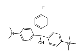 4-(dimethylamino)-4'-(trimethylammonium) trphenylmethynol iodide结构式