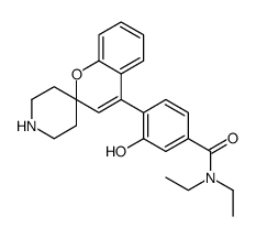 N,N-Diethyl-3-hydroxy-4-(spiro[chromene-2,4'-piperidin]-4-yl)benz amide结构式
