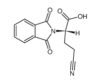 (S)-4-cyano-2-(1,3-dioxoisoindolin-2-yl)butanoic acid Structure