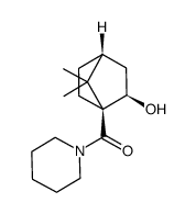 ((1S,2R,4R)-2-hydroxy-7,7-dimethylbicyclo[2.2.1]heptan-1-yl)(piperidin-1-yl)methanone Structure