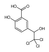 5-(2,2,2-trichloro-1-hydroxyethyl)salicylic acid structure