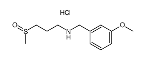 N-m-methoxybenzyl-3-methylsulfenylpropylamine hydrochloride结构式