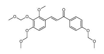 (E)-3-(2-methoxy-3,4-bis(methoxymethoxy)phenyl)-1-(4-(methoxymethoxy)phenyl)prop-2-en-1-one Structure