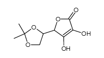 5-(2,2-DIMETHYL-1,3-DIOXOLAN-4-YL)-3,4-DIHYDROXY-2(5H)-FURANONE结构式