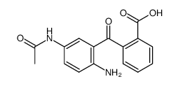 2-(5-acetylamino-2-amino-benzoyl)-benzoic acid Structure