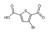 4-bromo-5-nitro-thiophene-2-carboxylic acid Structure