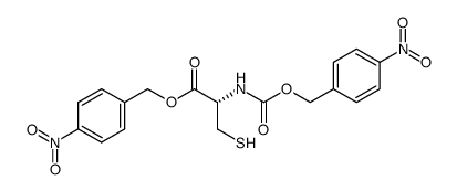 N-p-nitrobenzyloxycarbonyl-D-cysteine p-nitrobenzyl ester Structure