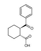 (+/-)-trans-2-benzoylcyclohexanecarboxylic acid结构式