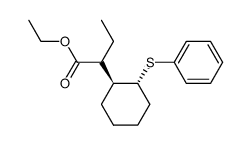ethyl (R)-2-((1S,2R)-2-(phenylthio)cyclohexyl)butanoate Structure