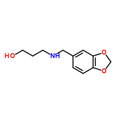 3-[(BENZO[1,3]DIOXOL-5-YLMETHYL)-AMINO]-PROPAN-1-OL Structure