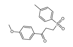 1-(4-METHOXYPHENYL)-3-[(4-METHYLPHENYL)SULFONYL]-1-PROPANONE structure