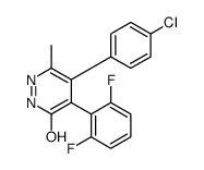 5-(4-氯-苯基 )-4-(2,6-二氟-苯基)-6-甲基-吡嗪-3-醇结构式