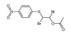 1-acetoxy-1,2-dibromo-2-(4-nitro-phenylsulfanyl)-ethane Structure