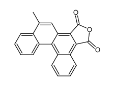 8-methyl-benzo[c]phenanthrene-5,6-dicarboxylic acid-anhydride Structure