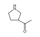 PYRROLIDIN-3-YL-ETHANONE结构式