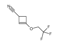 3-(2,2,2-trifluoroethoxy)cyclobut-2-ene-1-carbonitrile Structure