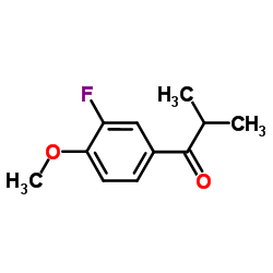 1-(3-Fluoro-4-methoxyphenyl)-2-methyl-1-propanone structure