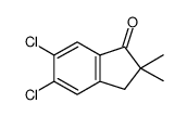 5,6-DICHLORO-2,3-DIHYDRO-2,2-DIMETHYL-1H-INDEN-1-ONE Structure