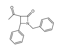 (3R,4R)-3-acetyl-1-benzyl-4-phenylazetidin-2-one Structure