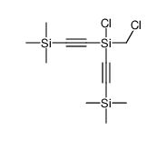 chloro-(chloromethyl)-bis(2-trimethylsilylethynyl)silane结构式