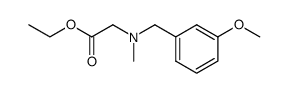 ethyl N-3-methoxybenzyl-N-methylglycinate Structure