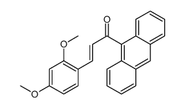1-anthracen-9-yl-3-(2,4-dimethoxyphenyl)prop-2-en-1-one结构式