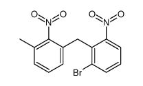 1-[(2-bromo-6-nitrophenyl)methyl]-3-methyl-2-nitrobenzene结构式