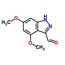 4,6-Dimethoxy-1H-indazole-3-carbaldehyde structure