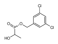 (3,5-dichlorophenyl)methoxy-(1-hydroxyethyl)-oxophosphanium结构式
