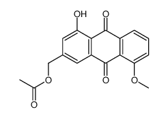 (4-hydroxy-8-methoxy-9,10-dioxoanthracen-2-yl)methyl acetate结构式