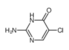2-氨基-5-氯嘧啶-4(3H)-酮结构式