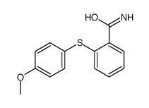 2-(4-methoxyphenyl)sulfanylbenzamide Structure