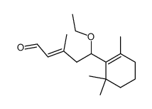 (E)-5-ethoxy-3-methyl-5-(2,6,6-trimethyl-1-cyclohexenyl)-2-pentenal Structure