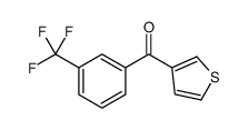 3-(3-TRIFLUOROMETHYLBENZOYL)THIOPHENE结构式