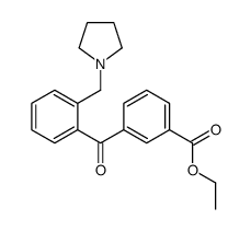 3'-CARBOETHOXY-2-PYRROLIDINOMETHYL BENZOPHENONE结构式
