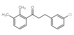 3-(3-CHLOROPHENYL)-2',3'-DIMETHYLPROPIOPHENONE structure